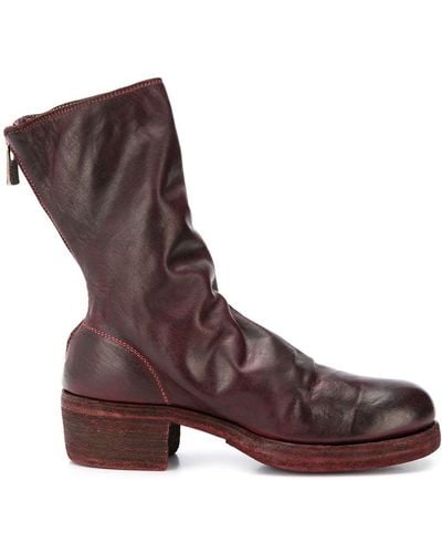 Guidi Women 788z Back Zip Mid Boots - Brown