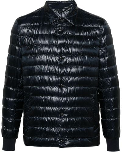 Herno Press-stud padded jacket - Blu