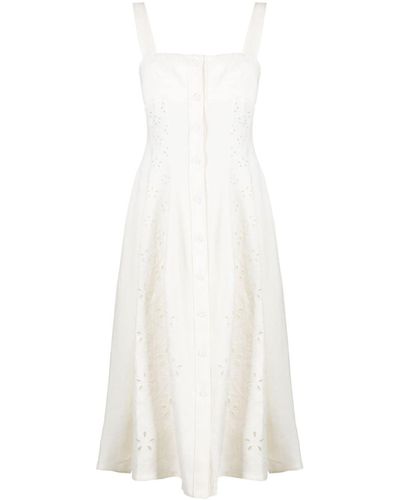 Chloé アイレットレース ドレス - ホワイト