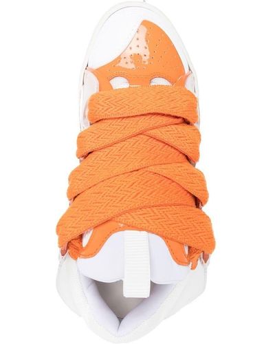 Lanvin Lace-up Low-top Sneakers - Orange