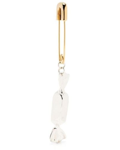 Ambush Gold-plated Sterling Silver Candy Charm Earring - White