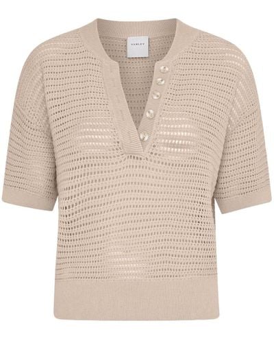 Varley Callie Knitted Top - Natural
