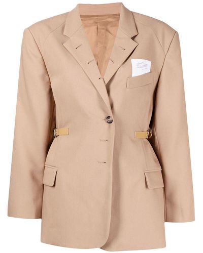 ROKH Single-breasted Tailored Blazer - Natural