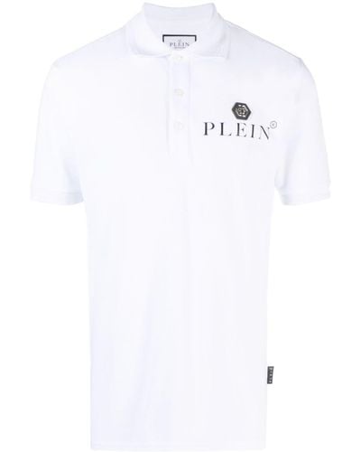 Philipp Plein Polo Iconic de piqué - Blanco