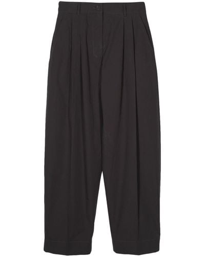 Studio Nicholson Acuna Cotton High-waist Trousers - Black
