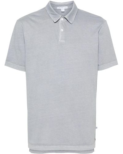 James Perse Jersey Polo Shirt - Grey