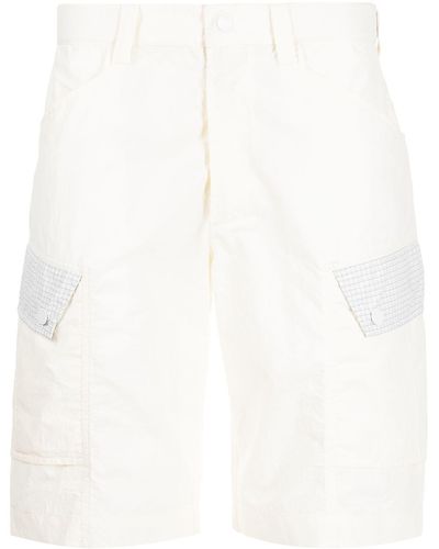 Maharishi Schmale Chino-Shorts - Weiß