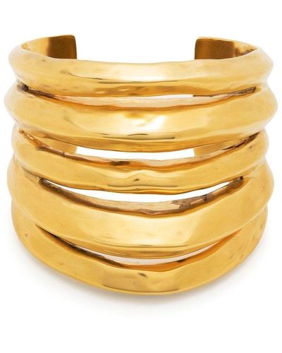 Goossens Spirale Open-back Cuff Bracelet - Yellow