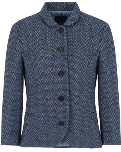 Emporio Armani Cotton Jacket - Blue