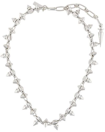 Junya Watanabe Spike-stud Chain Necklace - Metallic