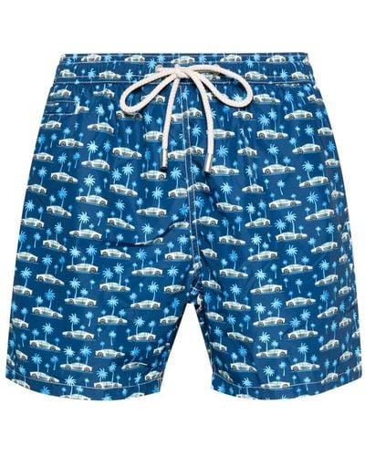 Mc2 Saint Barth Lightning Micro Swim Shorts - Blue