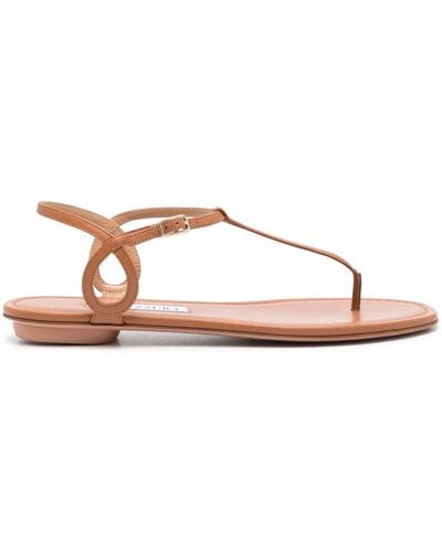 Aquazzura Flache Almost Bare Sandalen - Braun