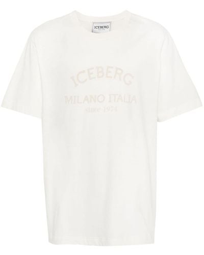 Iceberg Logo-print Cotton T-shirt - White