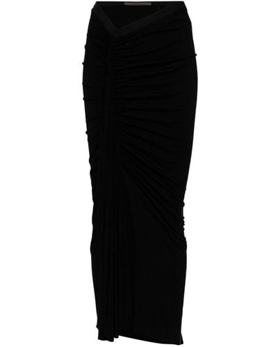 Rick Owens Waist-detail Asymmetric Skirt - Black