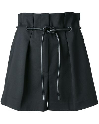 3.1 Phillip Lim Geplooide Shorts - Zwart