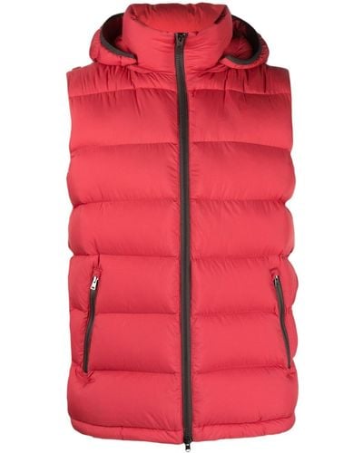 Herno Logo-plaque Padded Gilet - Red
