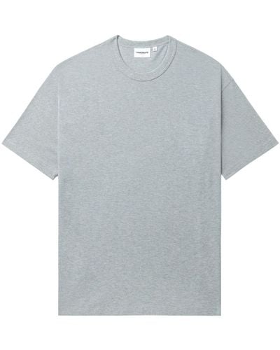 Chocoolate T-Shirt mit Logo-Patch - Grau