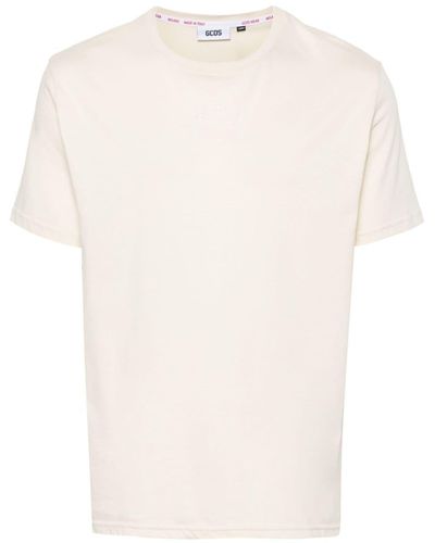 Gcds T-shirt con ricamo - Bianco