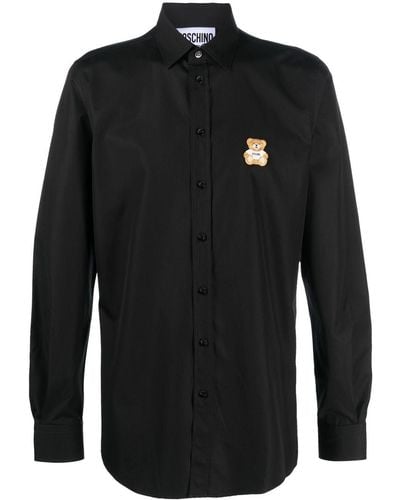 Moschino Overhemd Met Borduurwerk - Zwart
