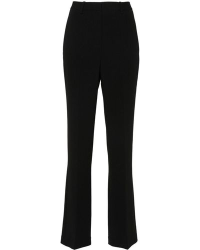 Theory Pantalon droit en crêpe - Noir