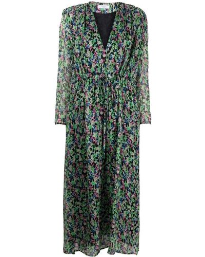 Roseanna All-over Floral-print Dress - Green