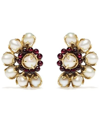 Goossens Perles Baroques Clip Earrings - Metallic