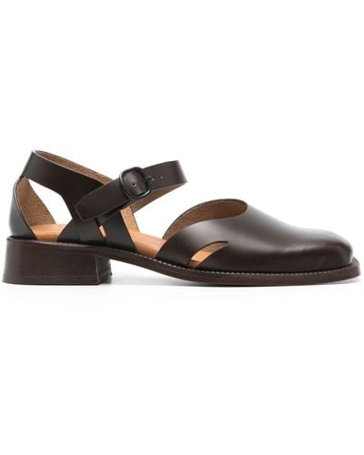 Hereu Alorda Leather Court Shoes - Brown