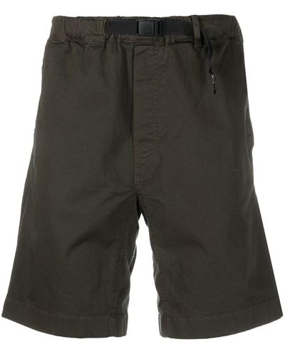 Woolrich Short en coton à taille ceinturée - Gris