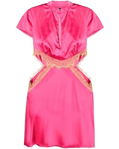 De La Vali Mira Cut-out Minidress - Pink