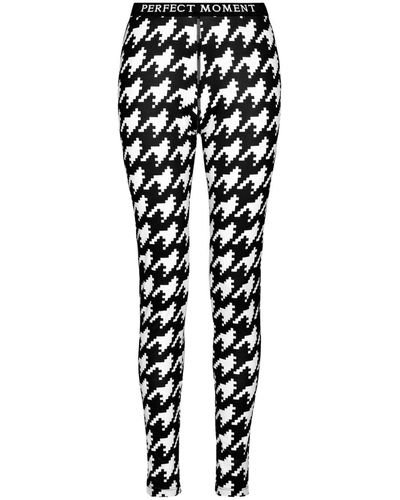 Perfect Moment Thermal Houndstooth Ski leggings - Black