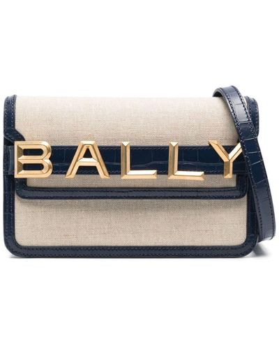 Bally Logo-lettering Shoulder Bag - Blue