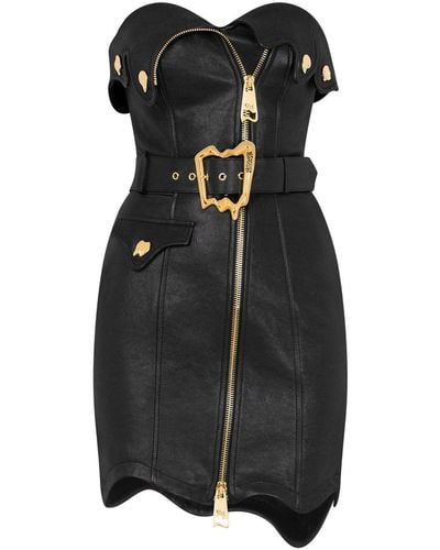 Moschino Strapless Mini-jurk - Zwart