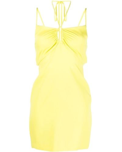 P.A.R.O.S.H. Multiple-strap Mini Dress - Yellow
