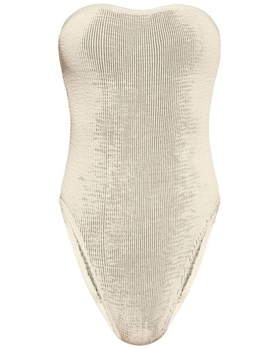 Bondeye Fane Crinkled Swimsuit - Natural