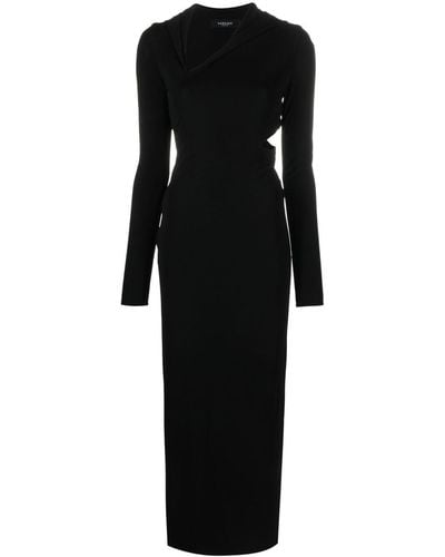 Versace Black Hooded Dress