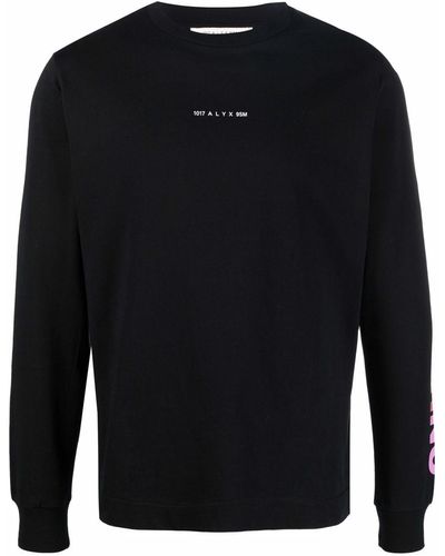 1017 ALYX 9SM Slogan-print Sweatshirt - Black
