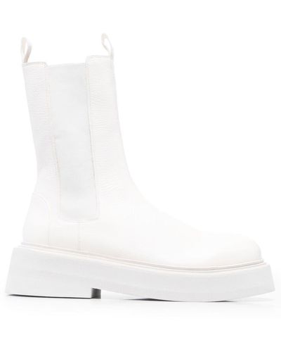 Marsèll Mid-calf Leather Boots - White