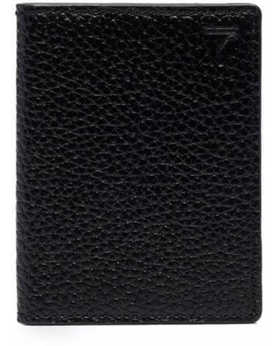 Aspinal of London Grained Leather Travel Wallet - Black
