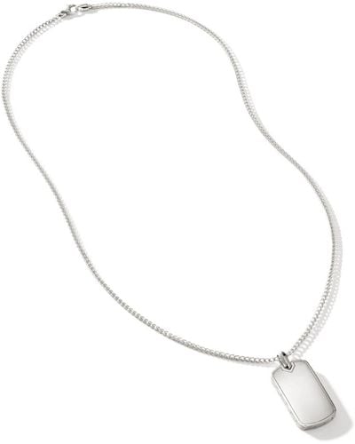 John Hardy Id Chain Necklace - White
