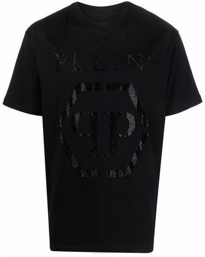 Philipp Plein T-Shirt mit Logo - Schwarz