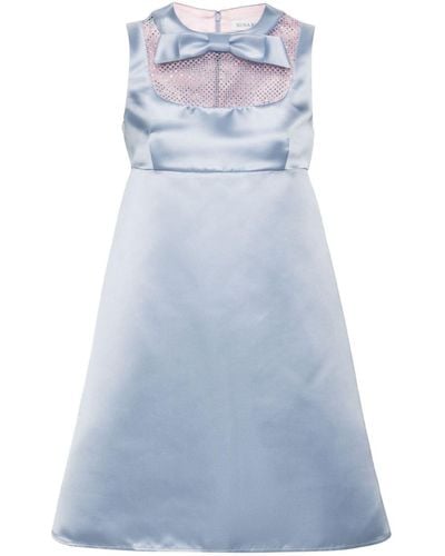 Nina Ricci Kleid mit Strass - Blau