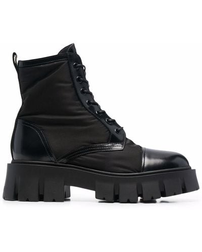 Premiata Lace-up Chunky-sole Boots - Black