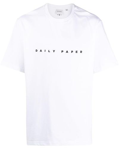 Daily Paper T-shirt Met Geborduurd Logo - Wit