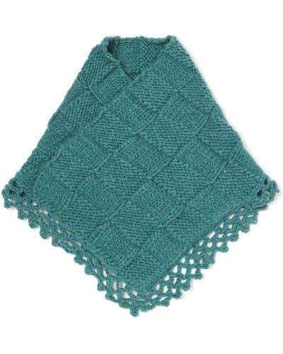 Kiko Kostadinov Aspasia Crochet-knit Scarf - Blue