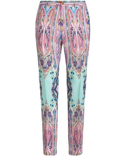Etro Tailored Paisley Print Trousers