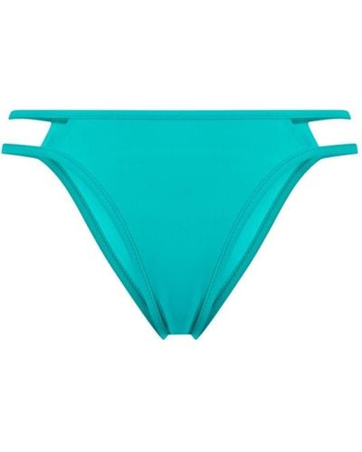 Moschino Bas de bikini à détails sur les côtés - Bleu