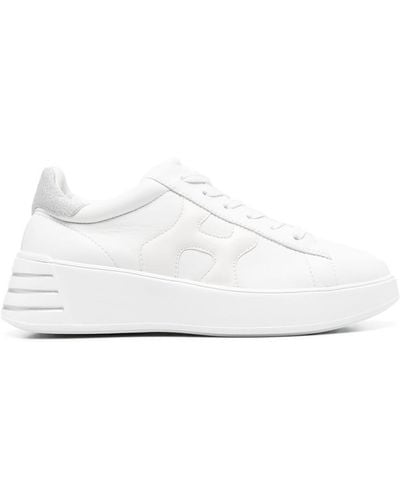 Hogan Rebel Leather Sneakers - White
