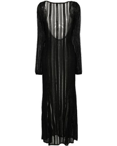 Charo Ruiz Lace Maxi Dress - Black