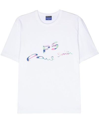 PS by Paul Smith Logo-print Cotton T-shirt - White