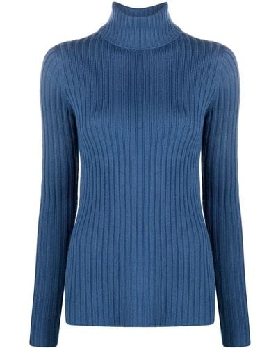 Polo Ralph Lauren Ribbed-knit Wool Jumper - Blue